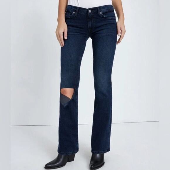NWT 7 For All Mankind Original Bootcut Jean in Sunbeam Size 27 - Picture 9 of 16